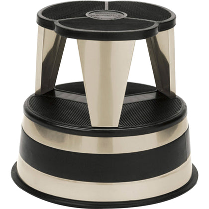 Kik-Step Original All-Steel Stool: 2-Step 350 lb Capacity - Beige - Ladders & Step Stools