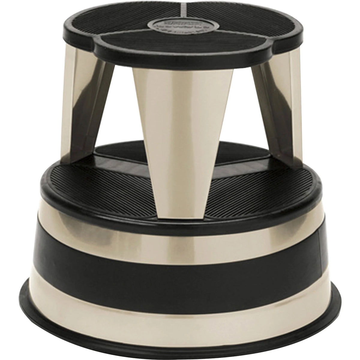 Kik-Step Original All-Steel Stool: 2-Step 350 lb Capacity - Beige - Ladders & Step Stools