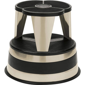 Kik-Step Original All-Steel Stool: 2-Step 350 lb Capacity - Beige - Ladders & Step Stools