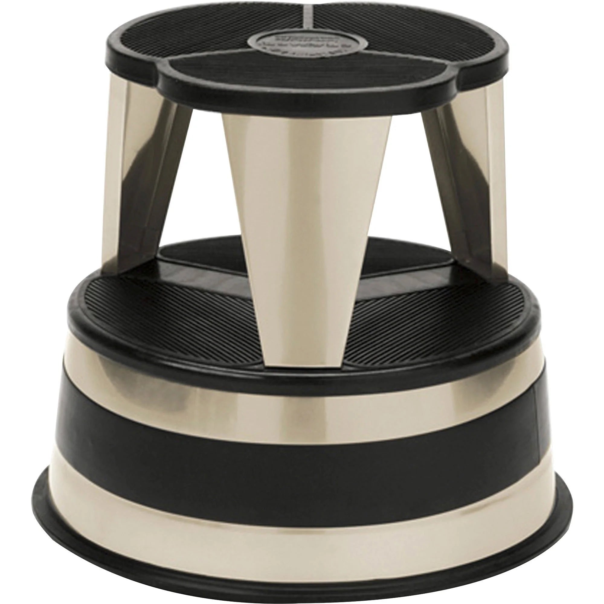 Kik-Step Original All-Steel Stool: 2-Step 350 lb Capacity - Beige - Ladders & Step Stools