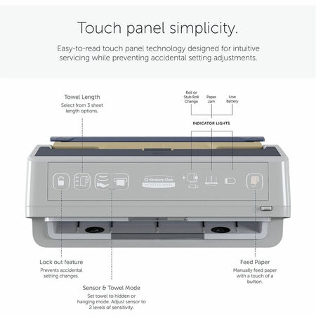 Kimberly-Clark Professional ICON Auto Roll Towel Disp Chassis - Touchless Dispenser - 16.5’’ Height x 12.4’’ Width