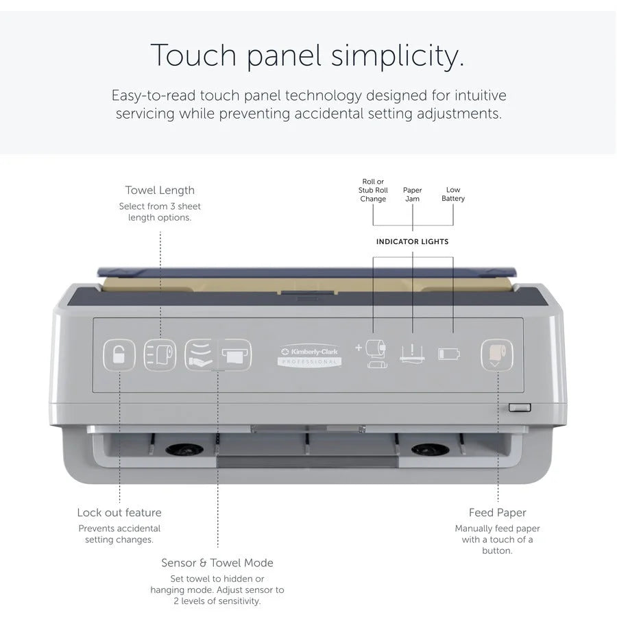 Kimberly-Clark Professional ICON Auto Roll Towel Dispenser: Touchless Automatic & Jam-free - Paper Dispensers