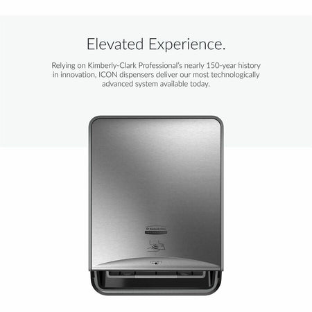 Kimberly-Clark Professional ICON Automatic Roll Towel Recessed Dispenser Housing - For - Stainless Steel - Paper