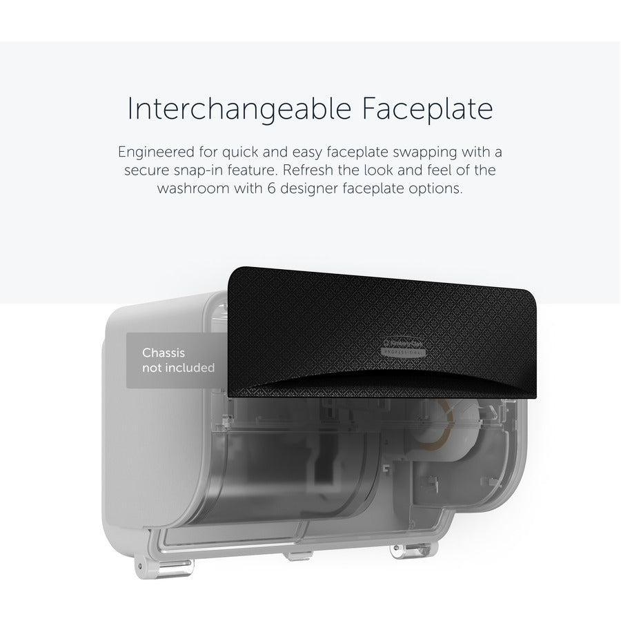Kimberly-Clark Professional ICON Standard Roll Horizontal Toilet Paper Dispenser Faceplate - Alternate-Image3