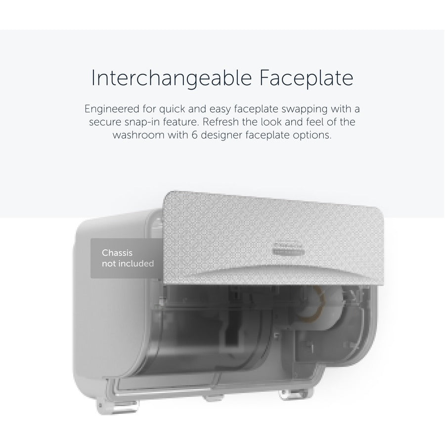 Kimberly-Clark Professional ICON Standard Roll Horizontal Toilet Paper Dispenser Faceplate - Bathroom Tissue Dispensers