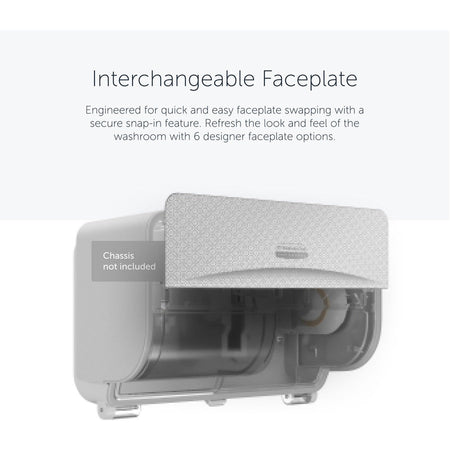 Kimberly-Clark Professional ICON Standard Roll Horizontal Toilet Paper Dispenser Faceplate - Bathroom Tissue Dispensers