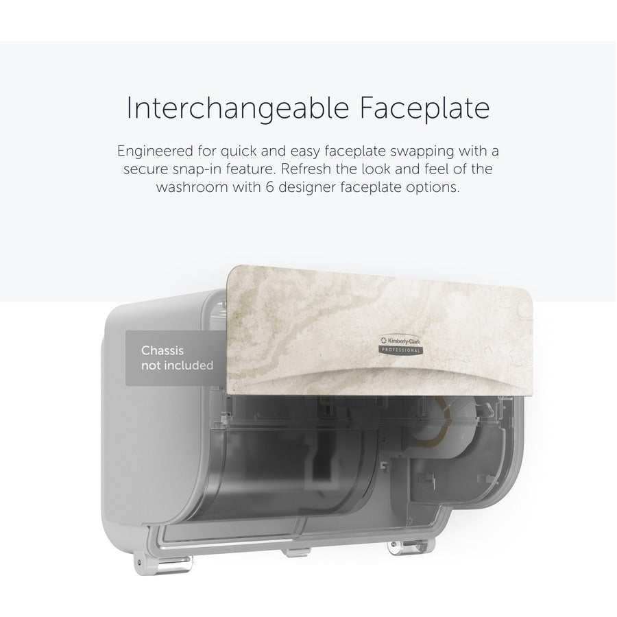 Kimberly-Clark Professional ICON Standard Roll Horizontal Toilet Paper Dispenser Faceplate - Alternate-Image1