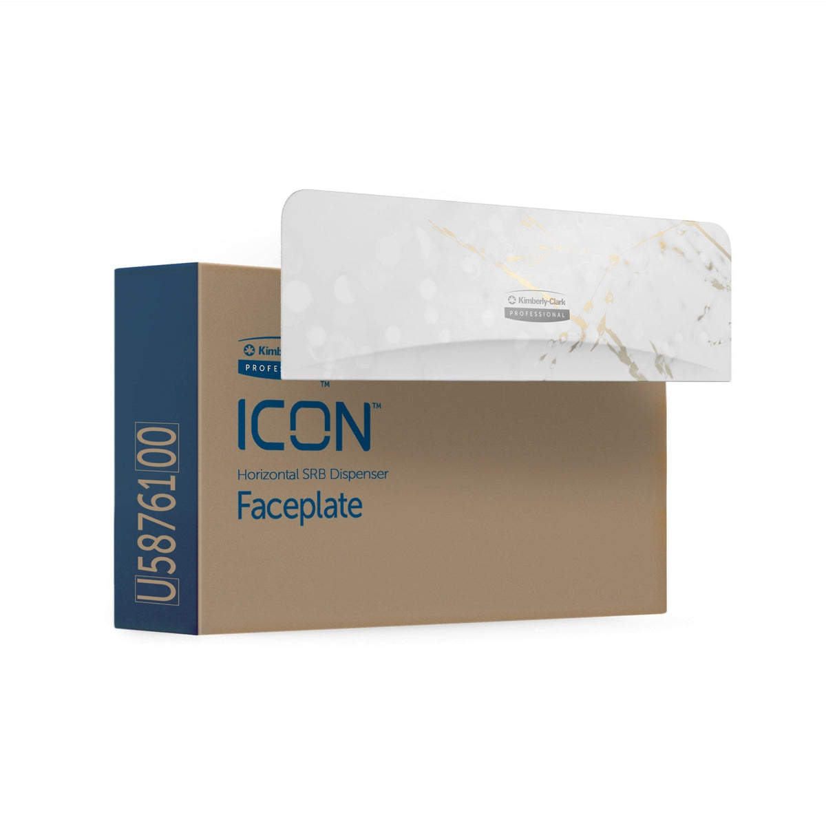 Kimberly-Clark Professional ICON Standard Roll Horizontal Toilet Paper Dispenser Faceplate - Bathroom Tissue Dispensers
