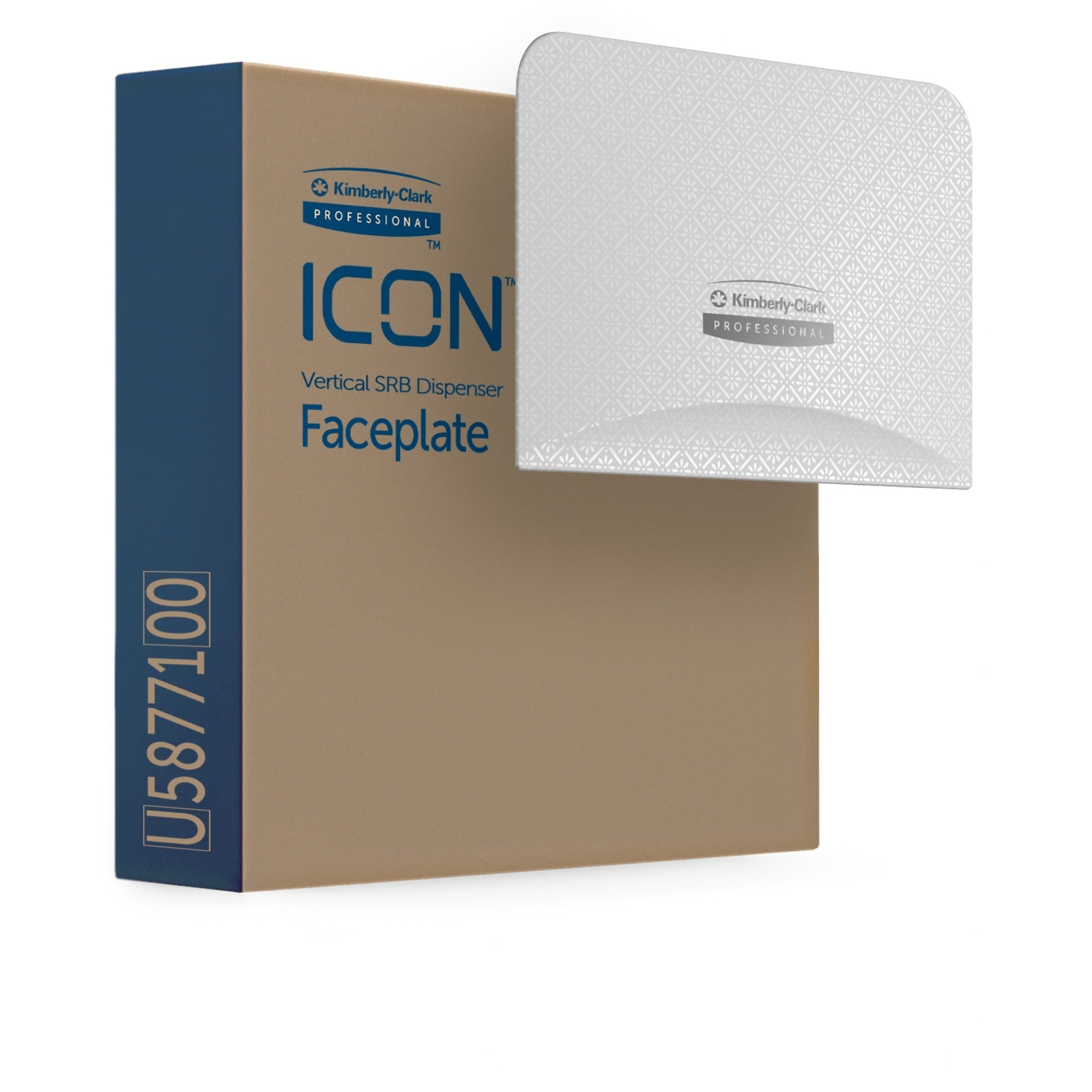 Kimberly-Clark Professional ICON Standard Roll Vertical Toilet Paper Dispenser Faceplate - Bathroom Tissue Dispensers