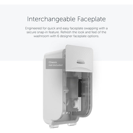Kimberly-Clark Professional ICON Standard Roll Vertical Toilet Paper Dispenser Faceplate - Bathroom Tissue Dispensers