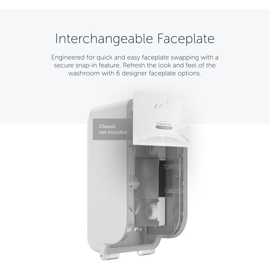 Kimberly-Clark Professional ICON Standard Roll Vertical Toilet Paper Dispenser Faceplate - Alternate-Image3