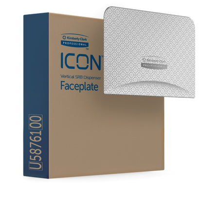 Kimberly-Clark Professional ICON Standard Roll Vertical Toilet Paper Dispenser Faceplate - Bathroom Tissue Dispensers