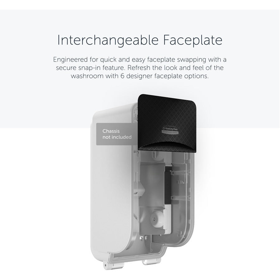 Kimberly-Clark Professional ICON Standard Roll Vertical Toilet Paper Dispenser Faceplate - Alternate-Image2