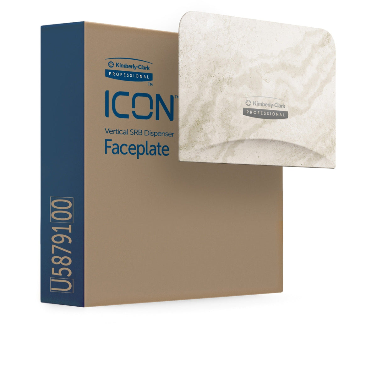 Kimberly-Clark Professional ICON Standard Roll Vertical Toilet Paper Dispenser Faceplate - Bathroom Tissue Dispensers