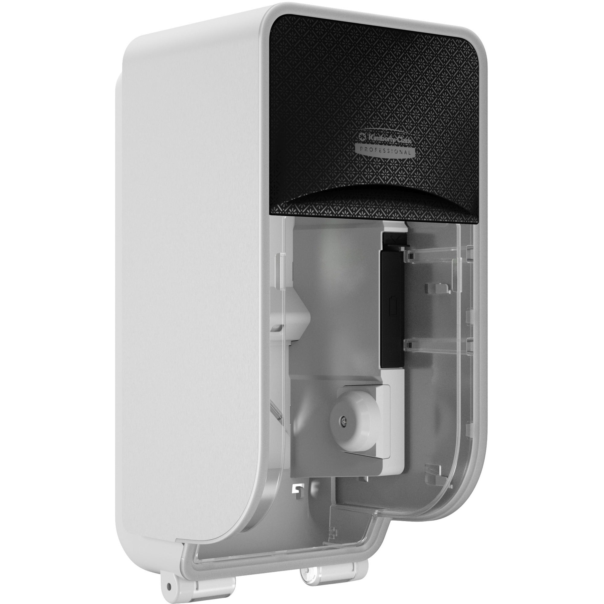 Kimberly-Clark Professional ICON Standard Roll Vertical Toilet Paper Dispenser - Coreless - 2 x - Black Mosaic