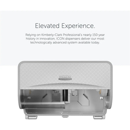 Kimberly-Clark Professional ICON Toilet Paper Dispenser - Coreless Silver Mosaic - Bathroom Tissue Dispensers