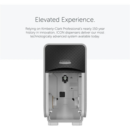 Kimberly-Clark Professional ICON Standard Roll Vertical Toilet Paper Dispenser - Coreless - 2 x - Black Mosaic