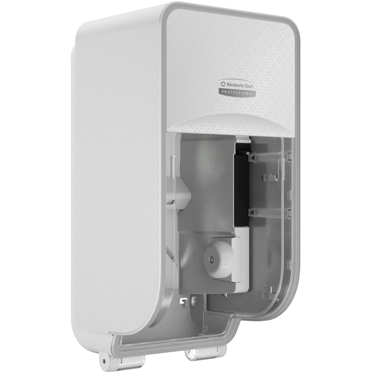 Kimberly-Clark Professional ICON Standard Roll Vertical Toilet Paper Dispenser - Coreless - 2 x - White Mosaic