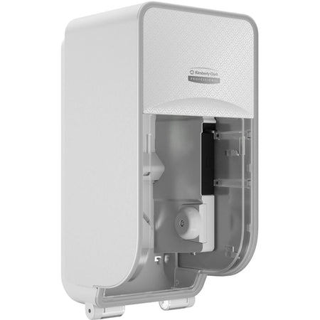 Kimberly-Clark Professional ICON Standard Roll Vertical Toilet Paper Dispenser - Coreless - 2 x - White Mosaic
