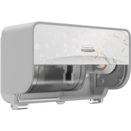 Kimberly-Clark Professional ICON Standard Roll Horizontal Toilet Paper Dispenser - Coreless - 2 x - Cherry Blossom