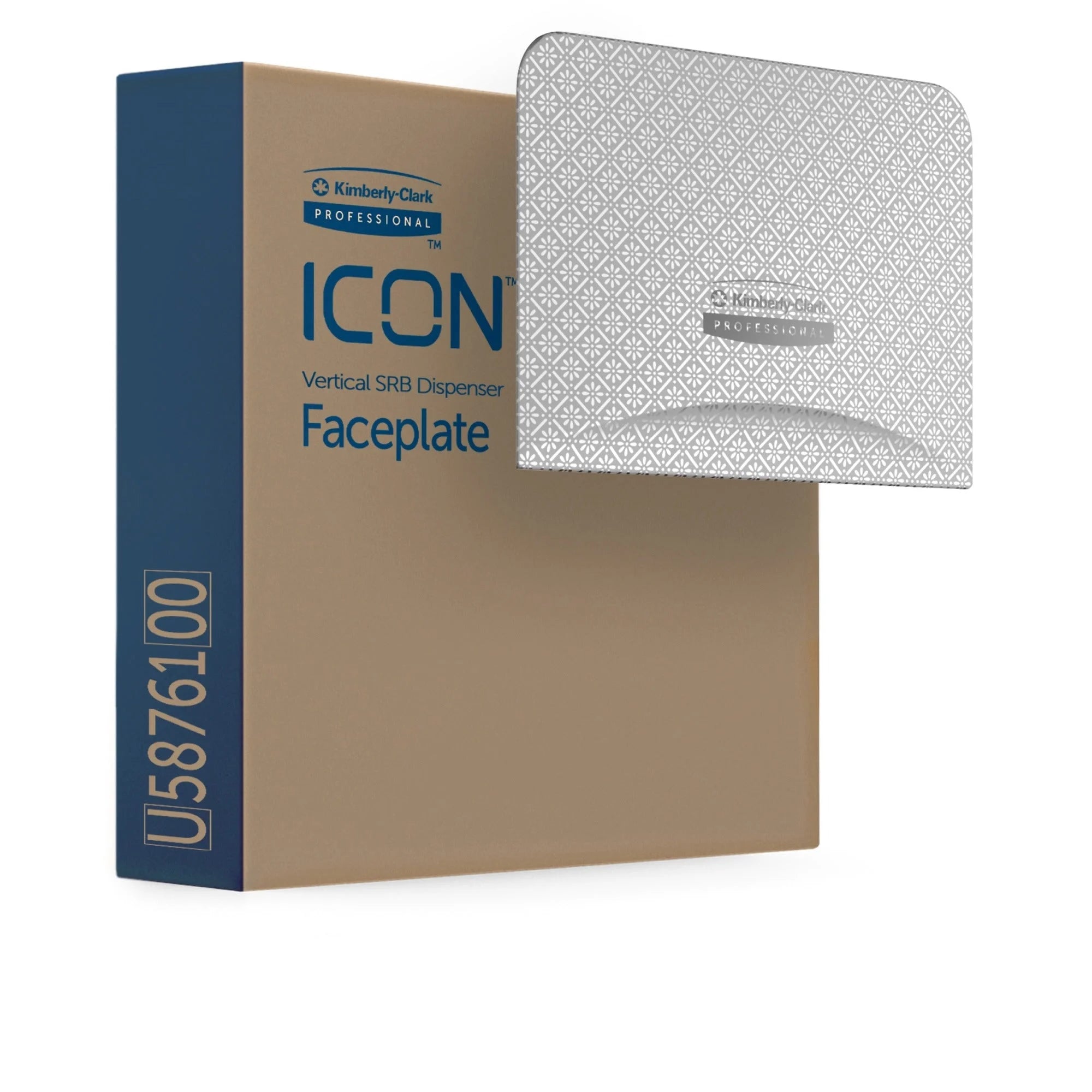 Kimberly-Clark Professional ICON Standard Roll Vertical Toilet Paper Dispenser Faceplate - Bathroom Tissue Dispensers