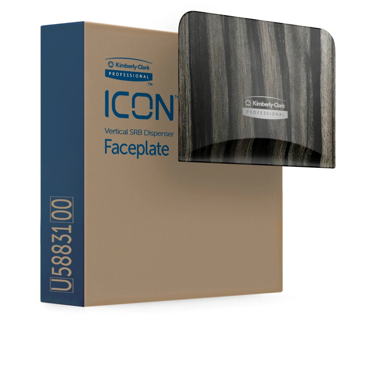 Kimberly-Clark Professional ICON Standard Roll Vertical Toilet Paper Dispenser Faceplate - Bathroom Tissue Dispensers