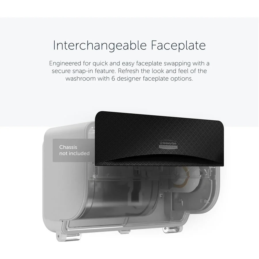 Kimberly-Clark Professional ICON Toilet Paper Dispenser Faceplate - 3.6’’ x 12’’ 1.5’’ - Bathroom Tissue Dispensers