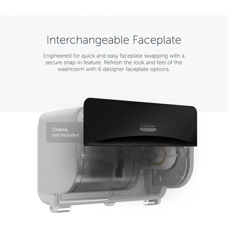 Kimberly-Clark Professional ICON Toilet Paper Dispenser Faceplate - 3.6’’ x 12’’ 1.5’’ - Bathroom Tissue Dispensers