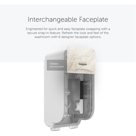 Kimberly-Clark Professional ICON Standard Roll Vertical Toilet Paper Dispenser Faceplate - Bathroom Tissue Dispensers