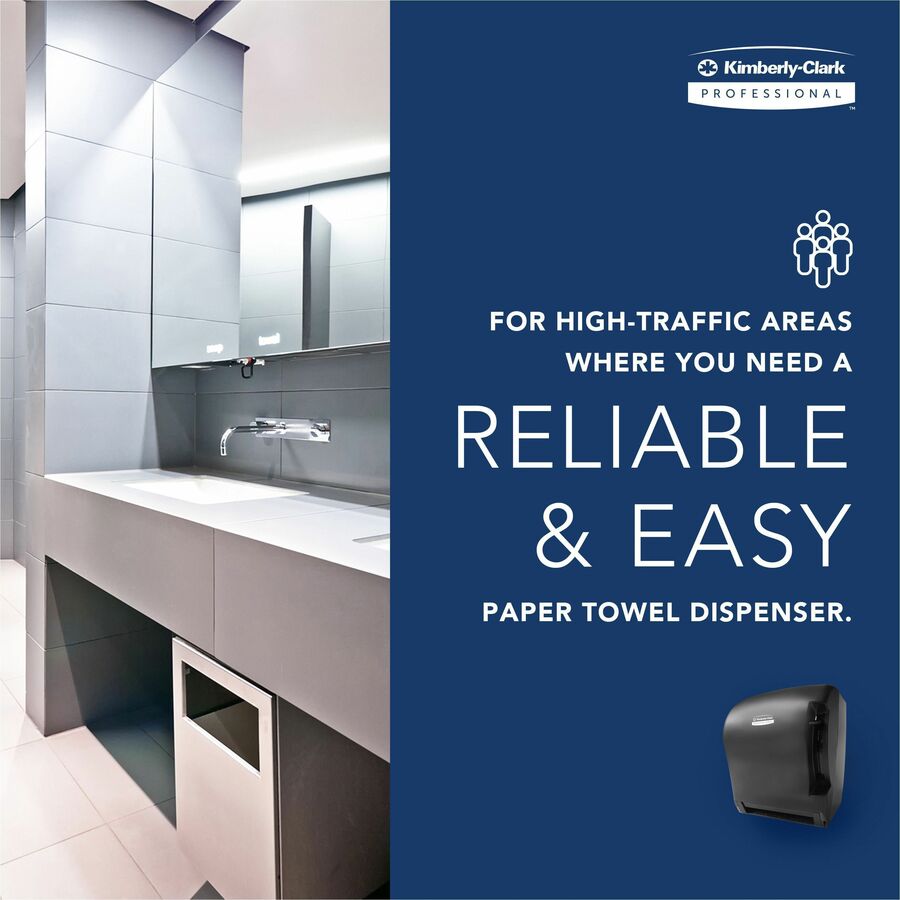 Kimberly-Clark Professional Lev-R-Matic Manual Hard Roll Towel Dispenser - Right