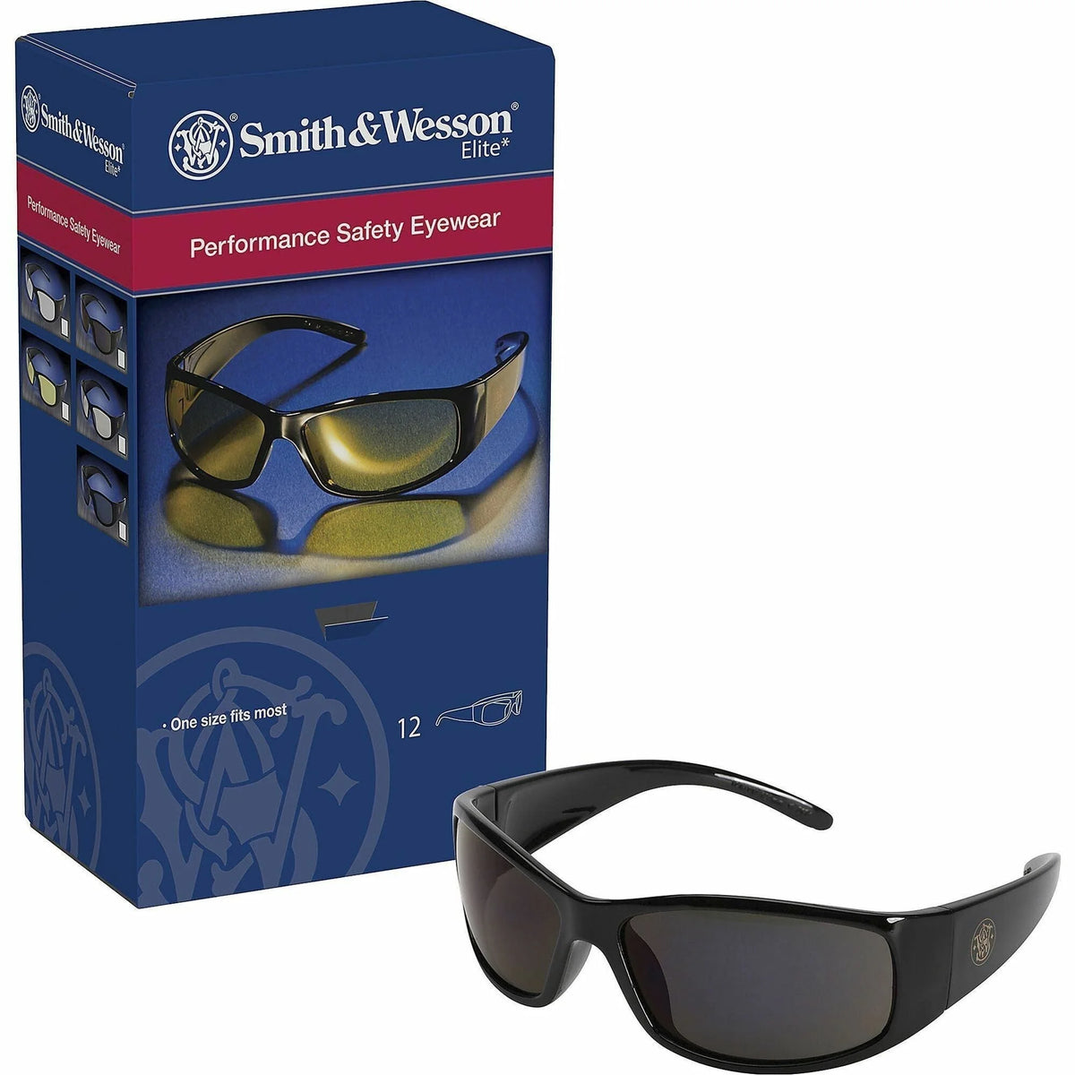 Kimberly-Clark Professional Smith & Wesson Elite Safety Glasses - Workplace UVA UVB UVC Protection - Protective Gear