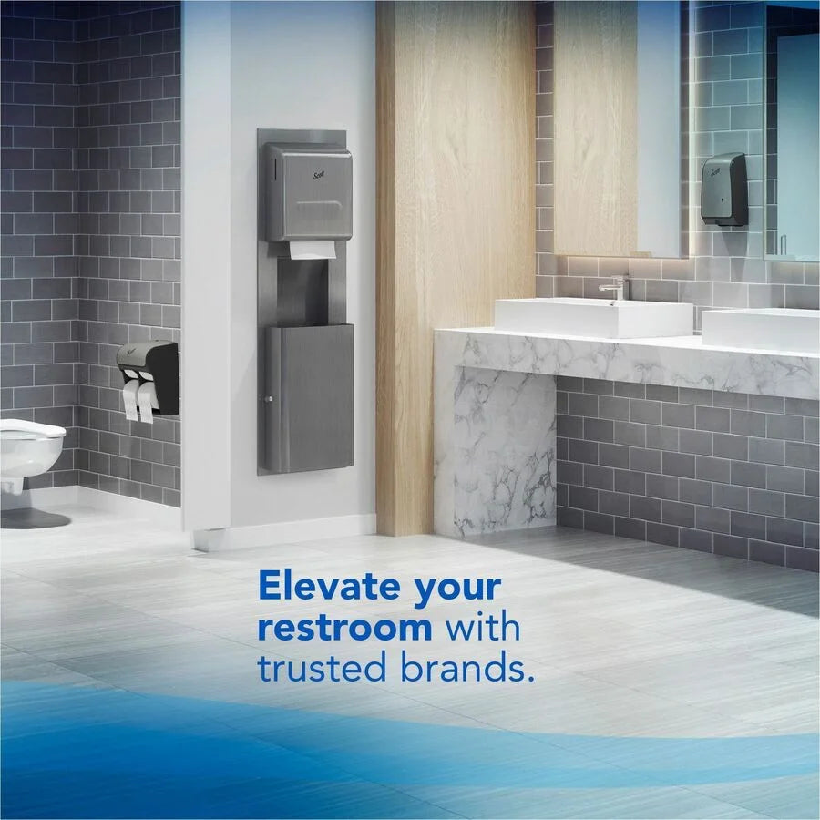 Kimberly-Clark Professional Touchless Wall Unit with Trash Receptacle - Waste Containers & Lids