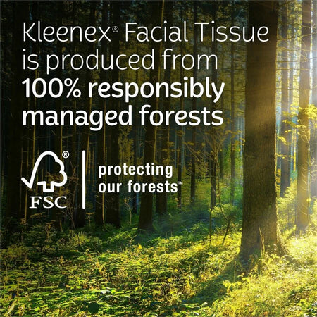Kimberly-Clark Professional Trusted Care Tissues - 2 Ply - White - Wood PulpBox - 160/Box - 24 / Carton - Facial