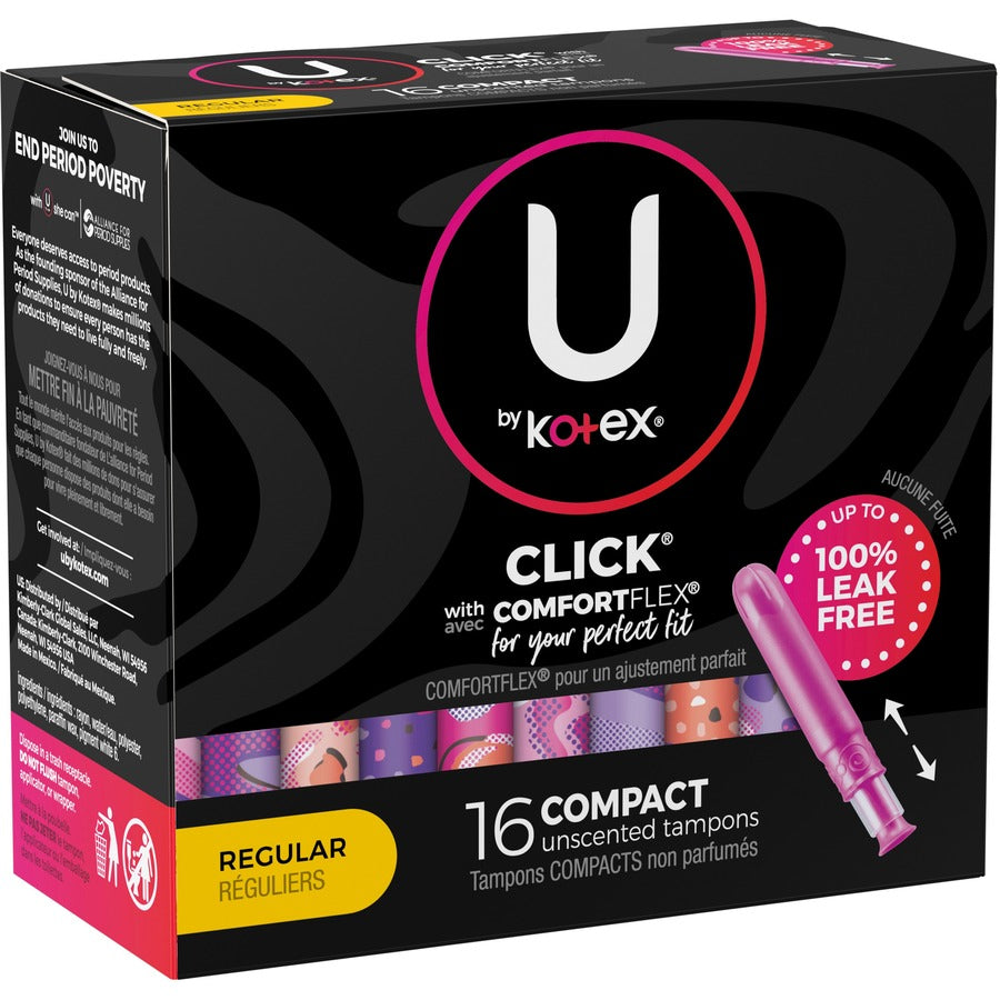 Kimberly-Clark U by Kotex Click Tampon Regular - Right