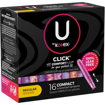 Kimberly-Clark U by Kotex Click Tampon Regular - Right