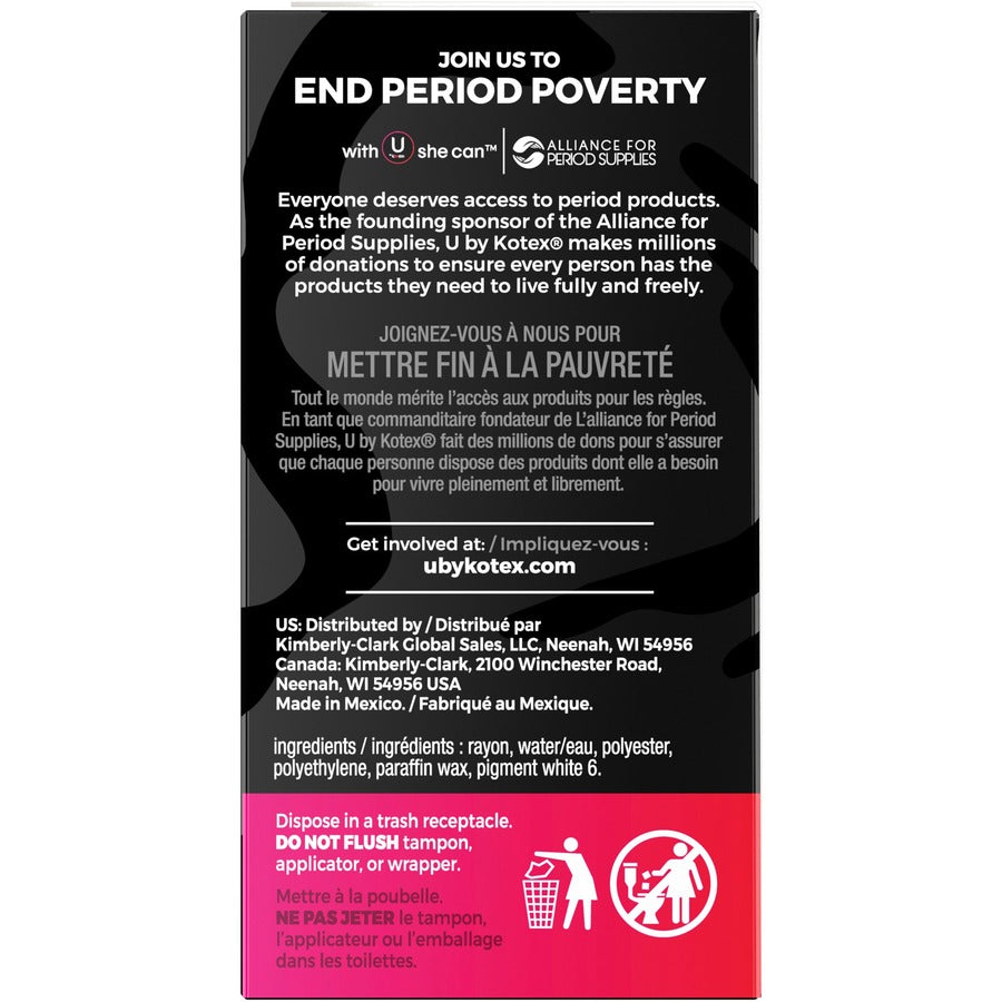 Kimberly-Clark U by Kotex Click Tampon Regular - Left