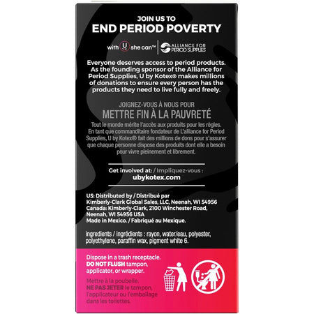 Kimberly-Clark U by Kotex Click Tampon Regular - Left
