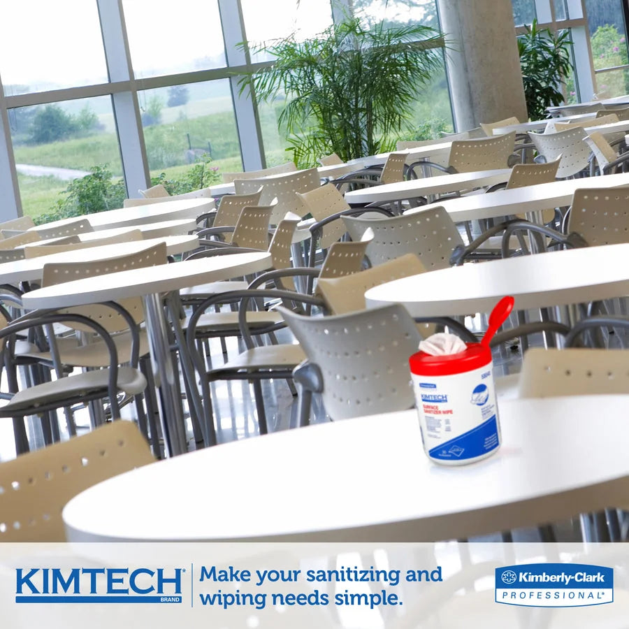 KIMTECH Prep Surface Sanitizer Wipes - Bacteria Remover - 30 Wipes/Tub - Cleaning