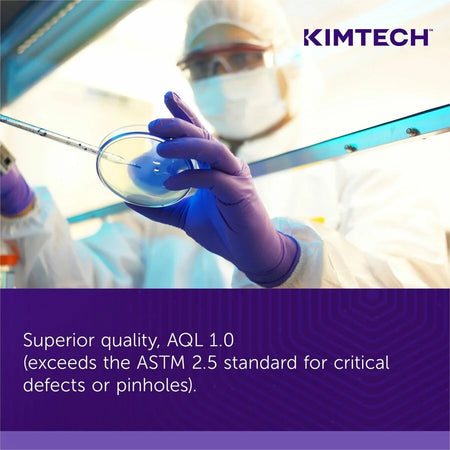 KIMTECH Purple Nitrile Exam Gloves - 6 mil Thickness - Small Size - Latex-free - 100/Box