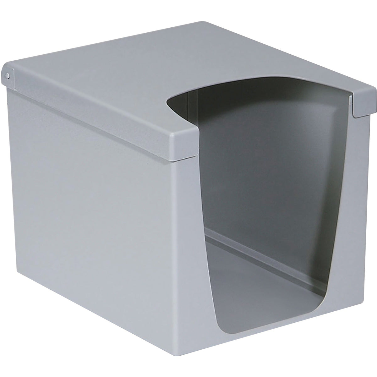 KIMTECH Quarterfold Wiper Dispenser for WypAll and Wipes - 9’’ Height x 7.5’’ Width Depth - Gray - 6 / Carton - Paper