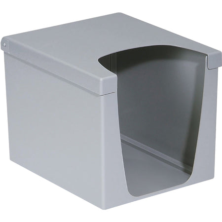KIMTECH Quarterfold Wiper Dispenser for WypAll and Wipes - 9’’ Height x 7.5’’ Width Depth - Gray - 6 / Carton - Paper