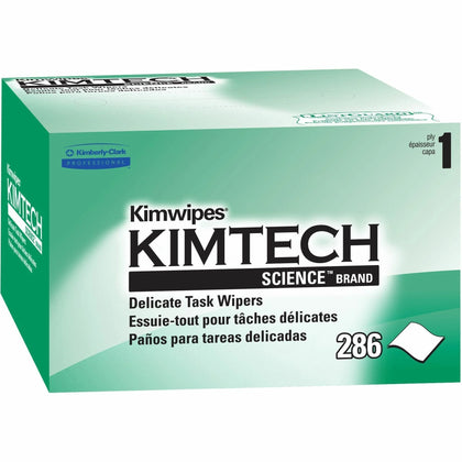 KIMTECH Science Kimwipes: Delicate Task Wipers - 1 Ply - 286/Box - Sponges Cleaning Pads &