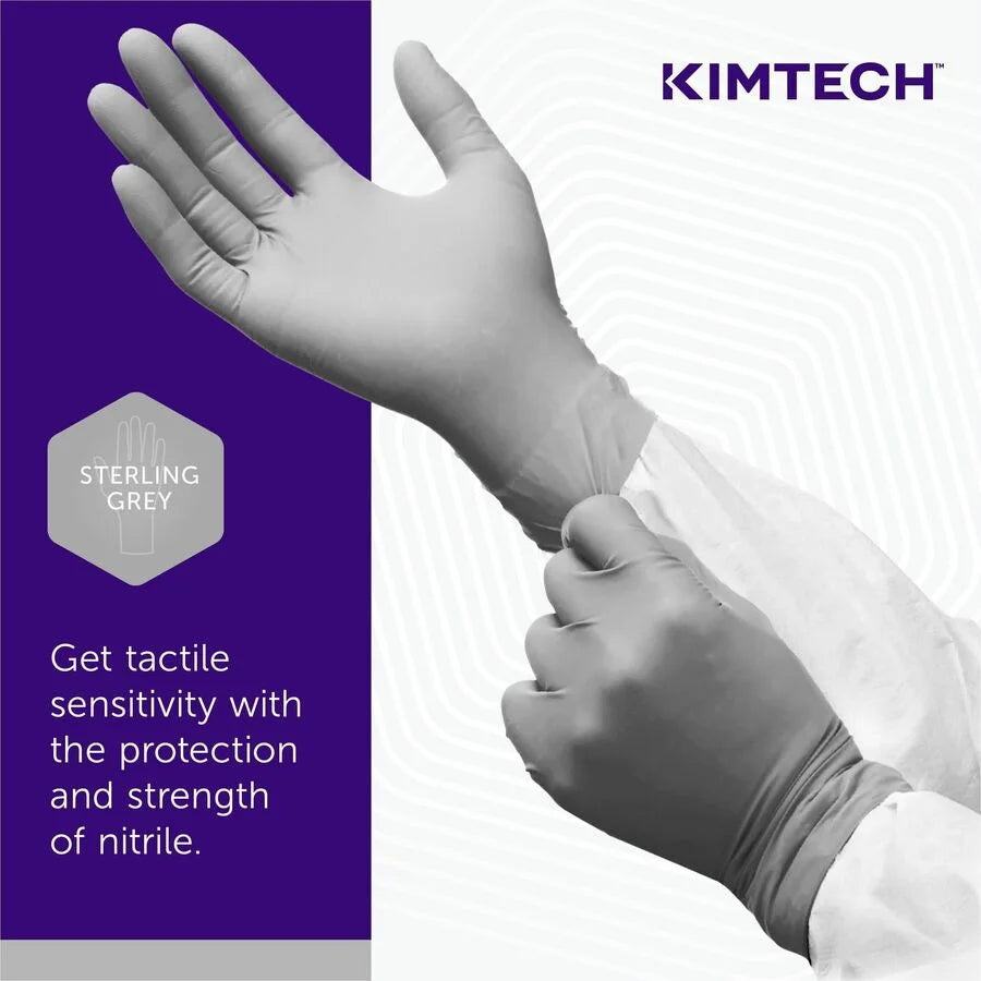 KIMTECH Sterling Nitrile Exam Gloves - X-Large Size 9.5’’ Length - Latex-Free Textured - 170/Box