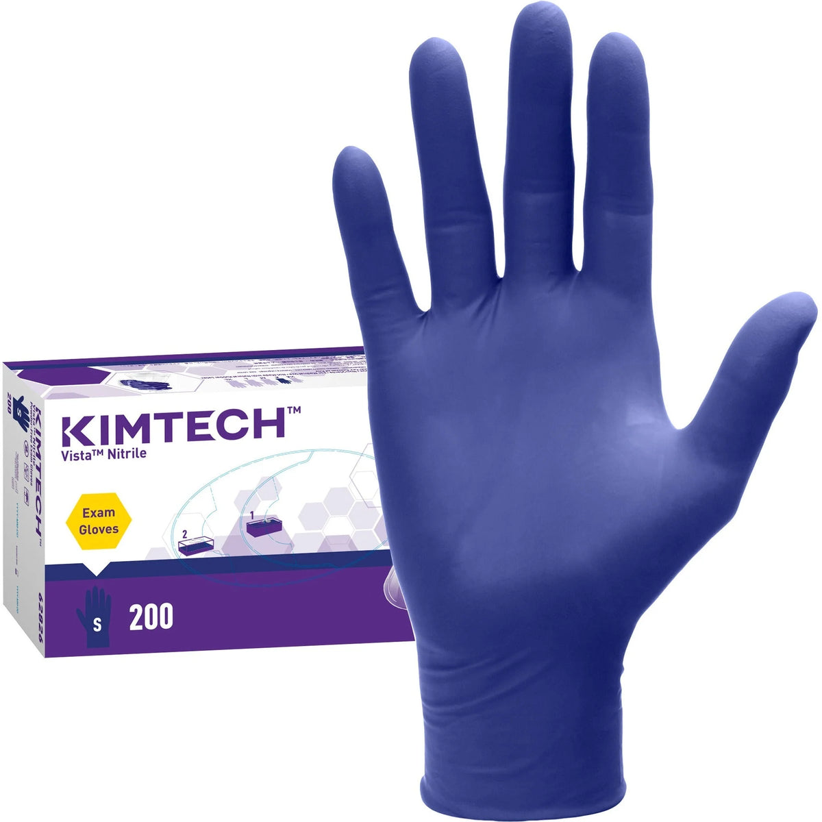 KIMTECH Vista Nitrile Exam Gloves: Small Blue Gloves for Lab