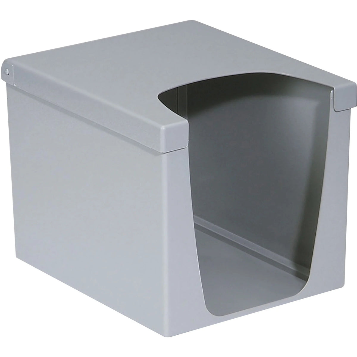 KIMTECH Quarterfold Wiper Dispenser for WypAll and Wipes - 9’’ Height x 7.5’’ Width Depth - Gray - 6 / Carton - Paper