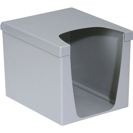 KIMTECH Quarterfold Wiper Dispenser for WypAll and Wipes - 9’’ Height x 7.5’’ Width Depth - Gray - 6 / Carton - Paper