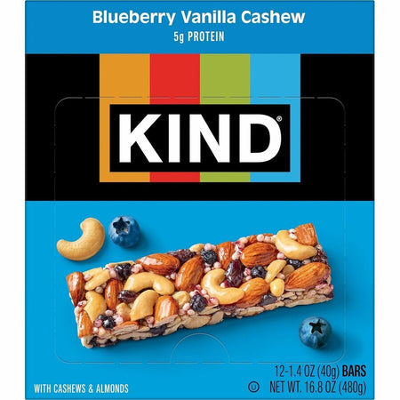KIND Blueberry Vanilla Cashew Nut Bars - Front