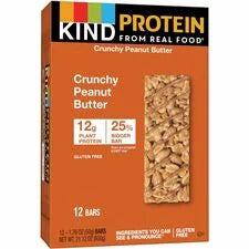 KIND Crunchy Peanut Butter Protein Bars - Healthy Snack - 12/Box - Snacks