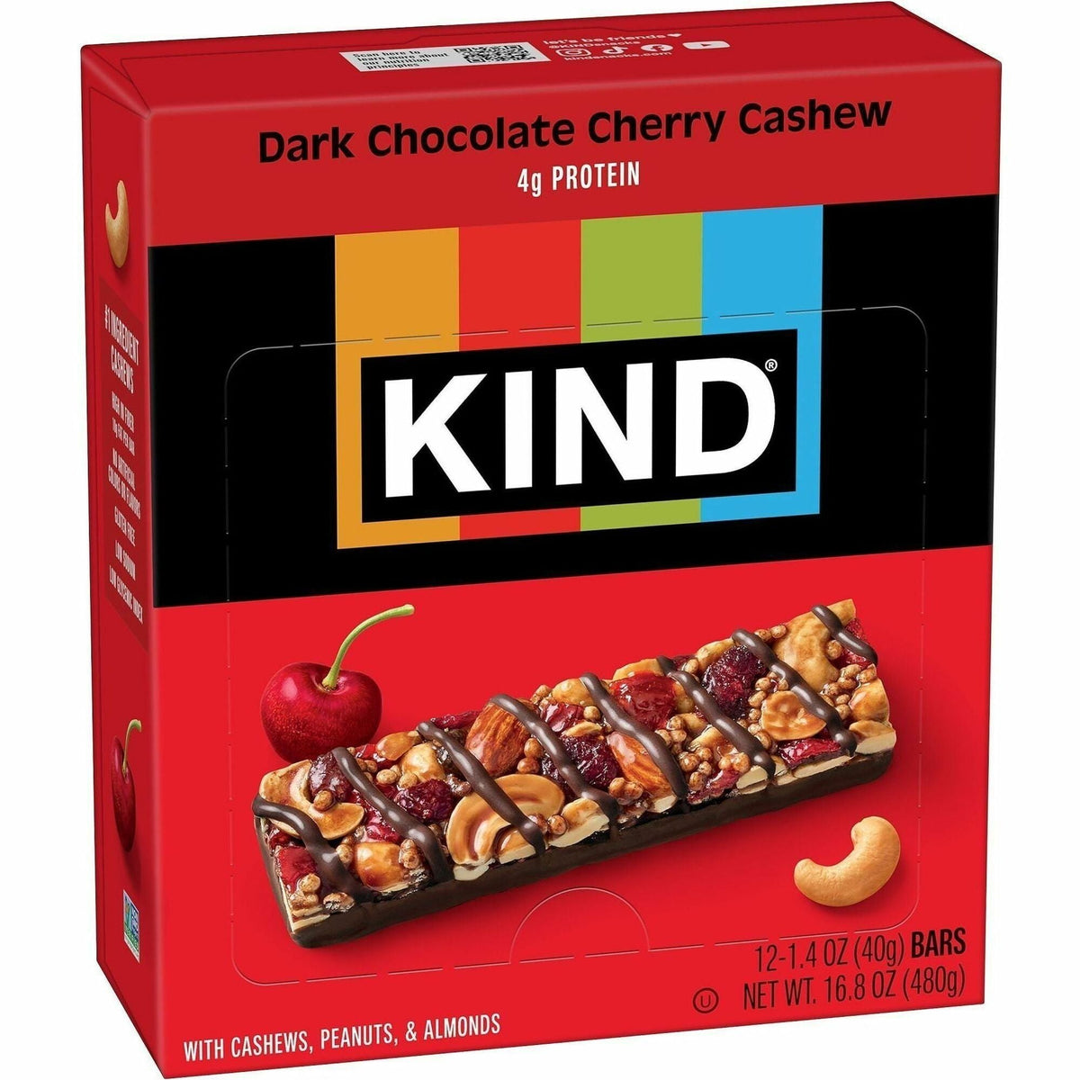 KIND Dark Chocolate Cherry Cashew Nut Bars - 2000