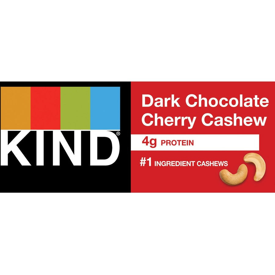 KIND Dark Chocolate Cherry Cashew Nut Bars - Alternate-Image4